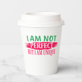 Vasos De Papel No soy perfecto, pero soy único