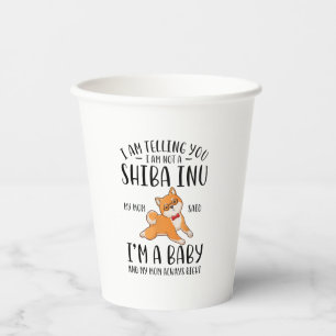 Vasos De Papel No soy un chiíta, sí, mi mamá dijo que era un bebé