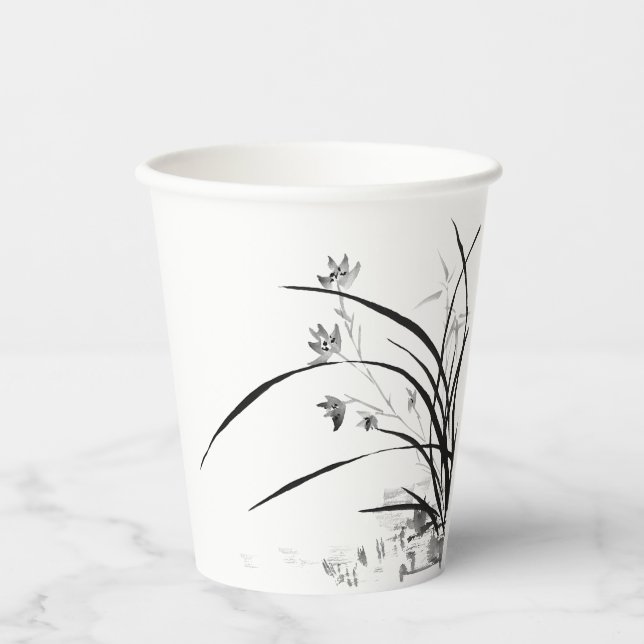 Vasos De Papel Nobleza Orquídea (Anverso)