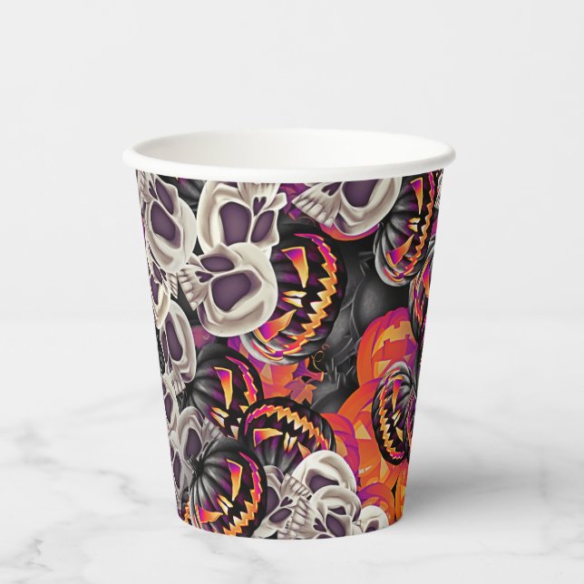 Vasos De Papel Noche aterradora (Anverso)