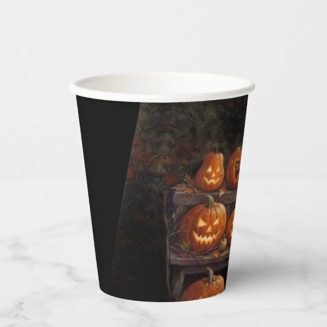 Vasos De Papel Noche de Brujas (Anverso)