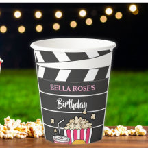 Noche de Cine Cumpleaños para Niñas