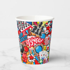 Vasos De Papel Noche de juego