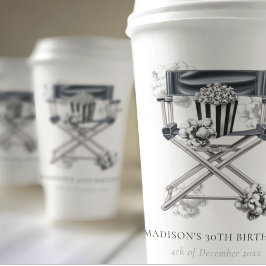 Vasos De Papel Noche de la película Cumpleaños adulto personaliza