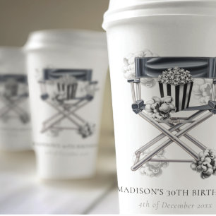 Vasos De Papel Noche de la película Cumpleaños adulto personaliza