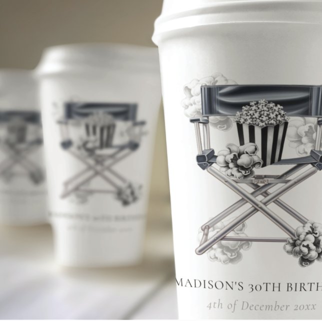 Vasos De Papel Noche de la película Cumpleaños adulto personaliza (Subido por el creador)