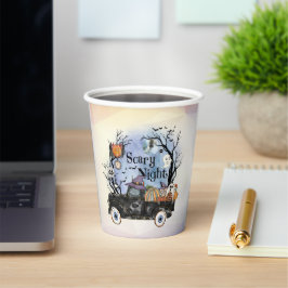 Vasos De Papel Noche de miedo de Halloween