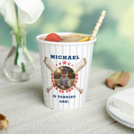 Vasos De Papel Noche de oro del año en el béisbol foto de primer