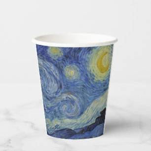 Vasos De Papel "Noche estrellada" por Van Gogh