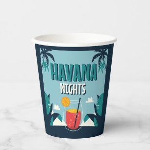 Vasos De Papel "Noches de La Habana"
