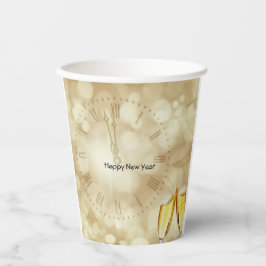 Vasos De Papel Nochevieja con gafas de champán