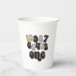 Vasos De Papel Nochevieja Cumpleaños Primero Contando