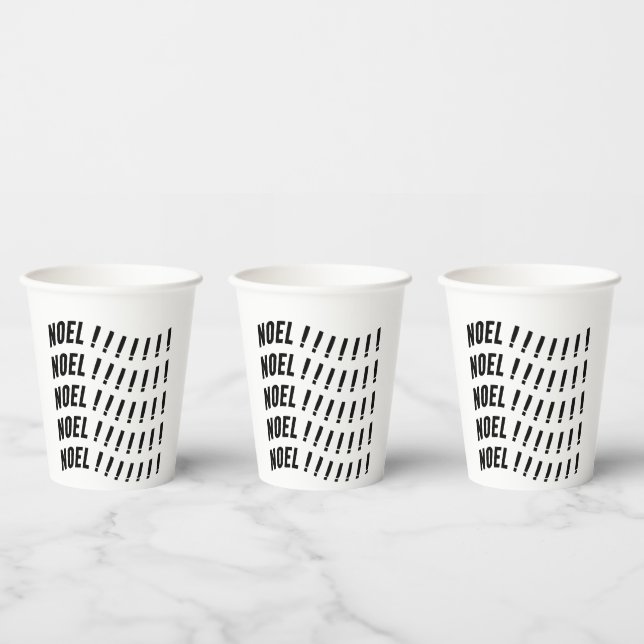 Vasos De Papel Noel Typography (Multi)