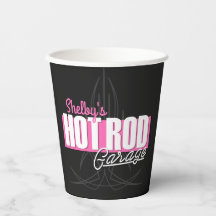 NOMBRE Chica personalizado Pinstripes Hot Rod Gara
