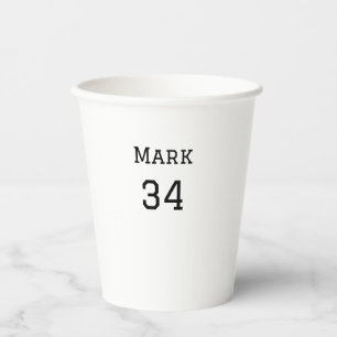 Vasos De Papel nombre de equipo agregar nombre de jugador fecha d