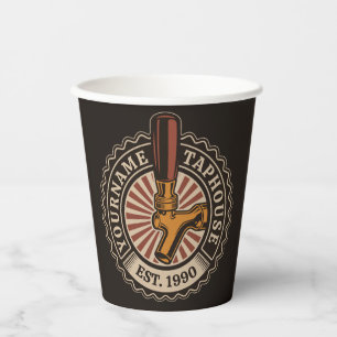 Vasos De Papel NOMBRE Personalizado Craft Beer Taphouse Brewery B