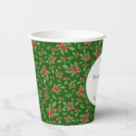 Vasos De Papel Nombre personalizado del Fiesta de Cookie Exchange