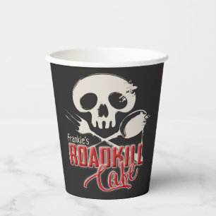 Vasos De Papel NOMBRE personalizado Fiesta de Cheeky Roadkill Caf
