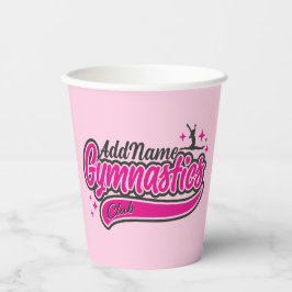 Vasos De Papel NOMBRE personalizado Gimnasia de salto dividido de