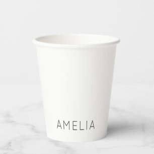 Vasos De Papel Nombre propio de la moderna plataforma profesional