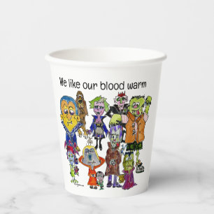 Vasos De Papel Nos Gustan Nuestras Copas De Papel De Vampiros Cal