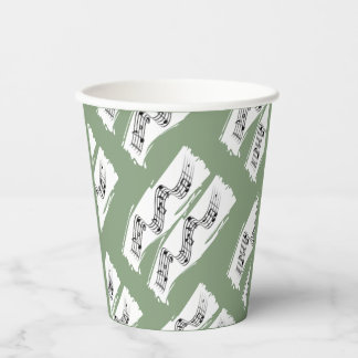 Vasos De Papel Notas musicales