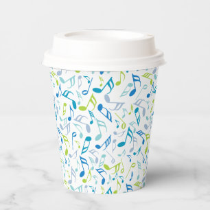 Vasos De Papel Notas musicales
