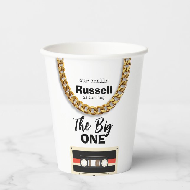 Vasos De Papel Notorious One 1st Birthday (Anverso)