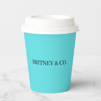Vasos De Papel Novia & Co. Personalizados