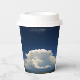Vasos De Papel Nube blanca de puffy