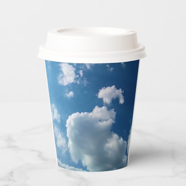 Vasos De Papel Nube grande (Anverso)