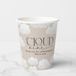 Vasos De Papel Nube natural beige nueve duchas moderno elegante