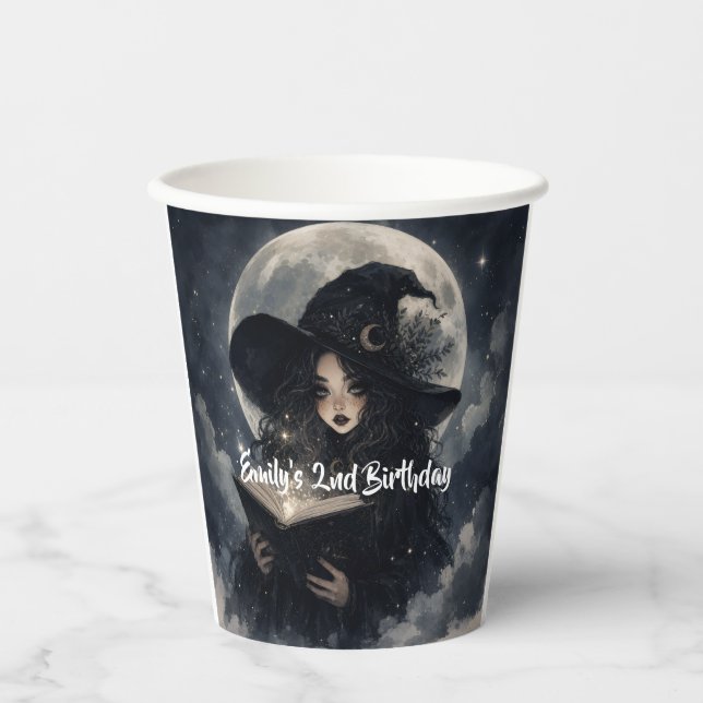 Vasos De Papel nuestra brujita cumple 2 ||  (Anverso)