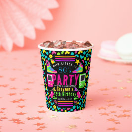 Vasos De Papel nuestra pequeña fiesta de cumpleaños número 13 de 