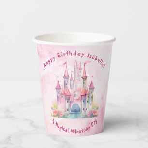Vasos De Papel Nuestra pequeña princesa cumple un cumpleaños