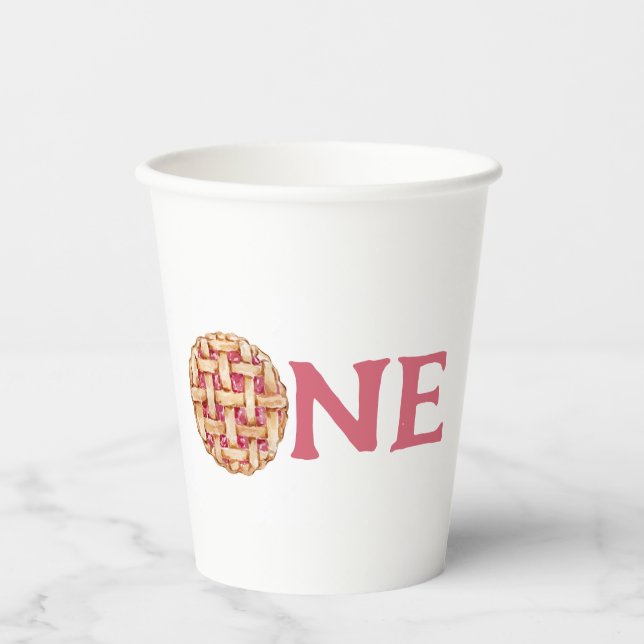 Vasos De Papel Nuestro dulce pastel es una copa (Anverso)