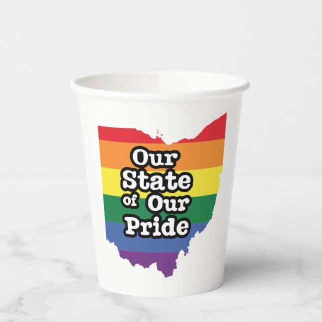 Vasos De Papel Nuestro estado de orgullo | Ohio (Izquierda)