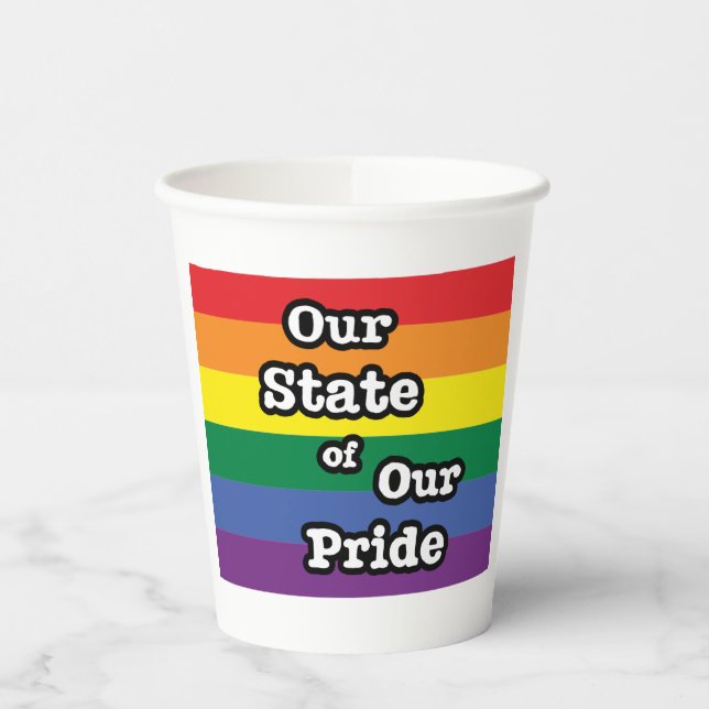 Vasos De Papel Nuestro estado de orgullo | Wyoming (Izquierda)