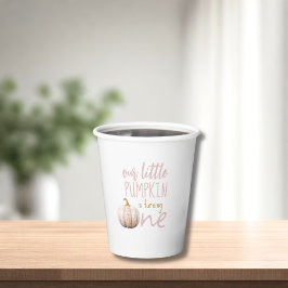 Vasos De Papel Nuestro pequeño calabaza primer cumpleaños