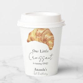 Vasos De Papel Nuestro pequeño Fiesta croissant de cumpleaños