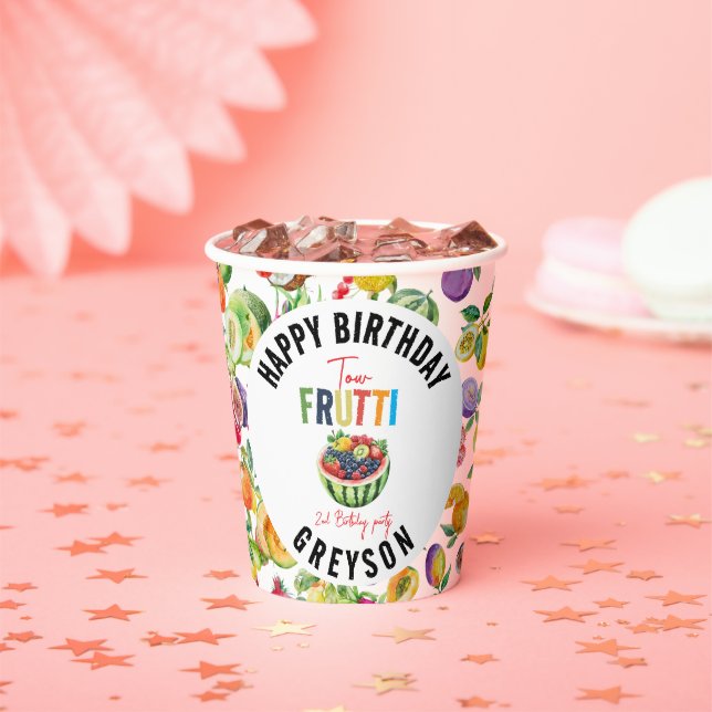 Vasos De Papel Nuestro pequeño Fiesta de cumpleaños número 2 (in situ)