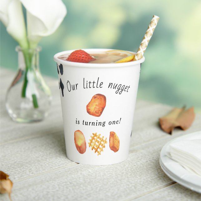 Vasos De Papel Nuestro pequeño nugget está convirtiendo a un niño (in situ)