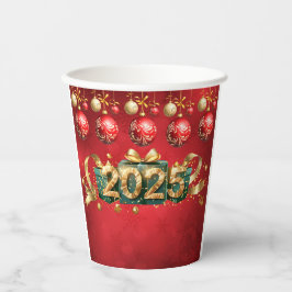 Vasos De Papel Nueva Copa Roja 2025