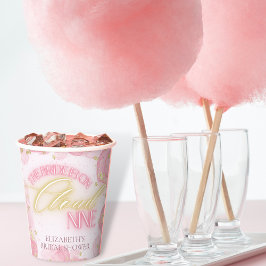 Vasos De Papel Nueve Nueve Purpurinas de oro rosa brillante ducha