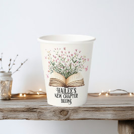 Vasos De Papel Nuevo capítulo personalizado comienza el libro de