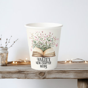 Vasos De Papel Nuevo capítulo personalizado comienza el libro de 