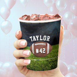 Vasos De Papel Número de Jersey del equipo de fútbol americano