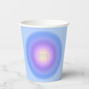 Vasos De Papel Números de ángel 999 Liberación - Gradiente de núm