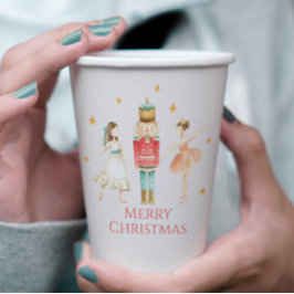 Vasos De Papel Nutcracker Ballet de Invierno Navidad