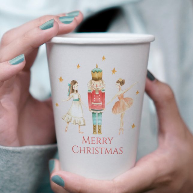 Vasos De Papel Nutcracker Ballet de Invierno Navidad (Subido por el creador)